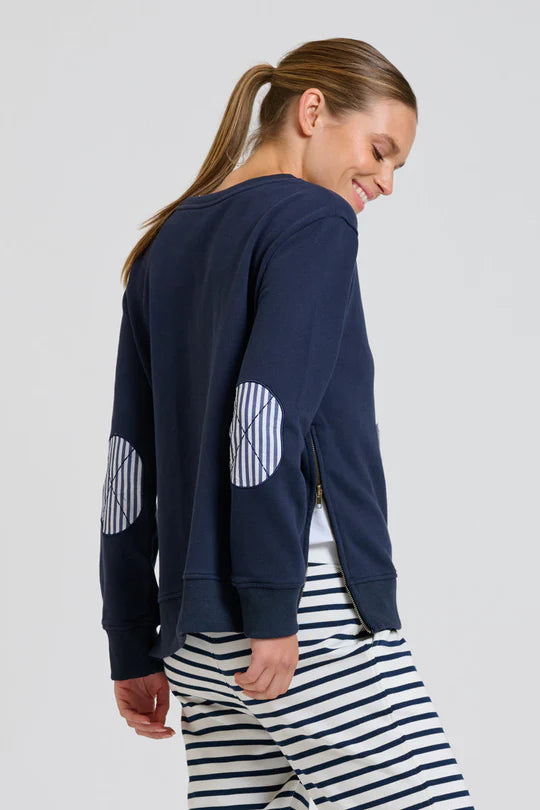 Classic Zipside Sweatshirt Nautical