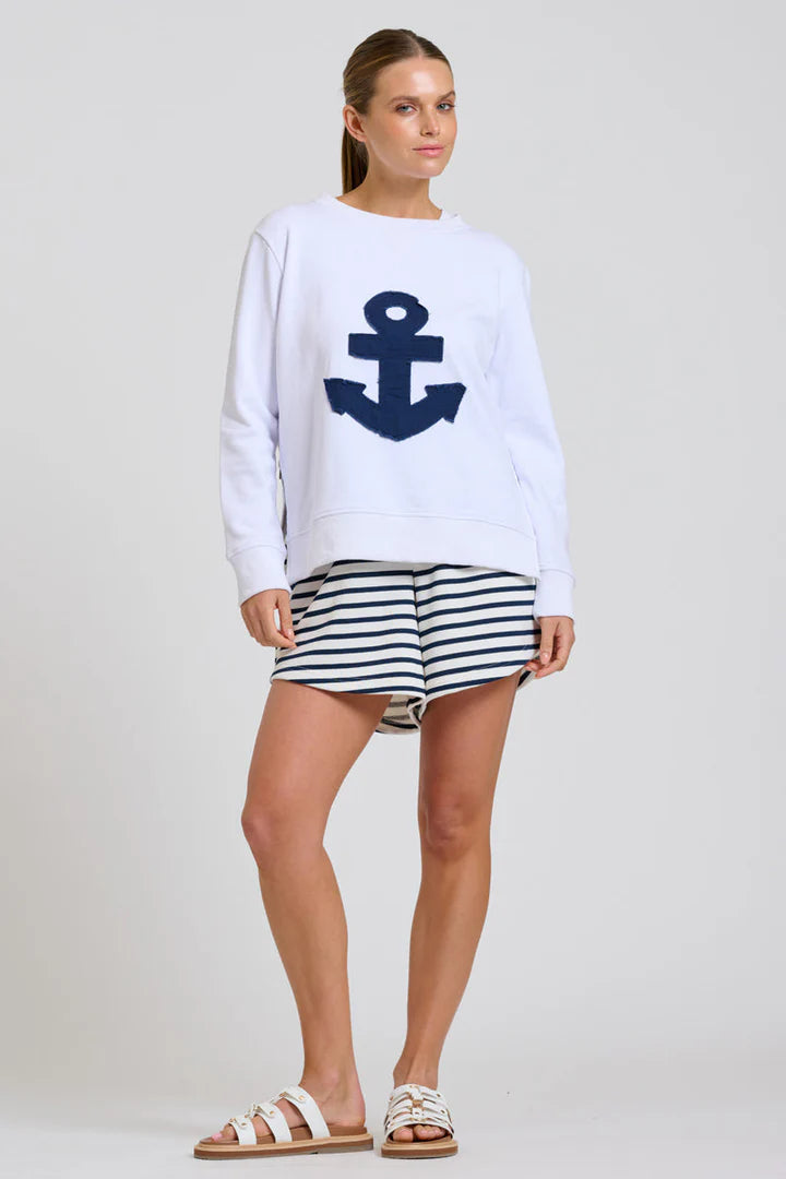 Classic Zipside Sweatshirt Nautical