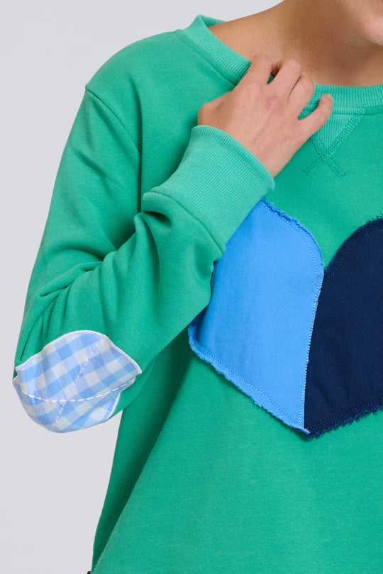 Classic Zipside Sweatshirt Heart