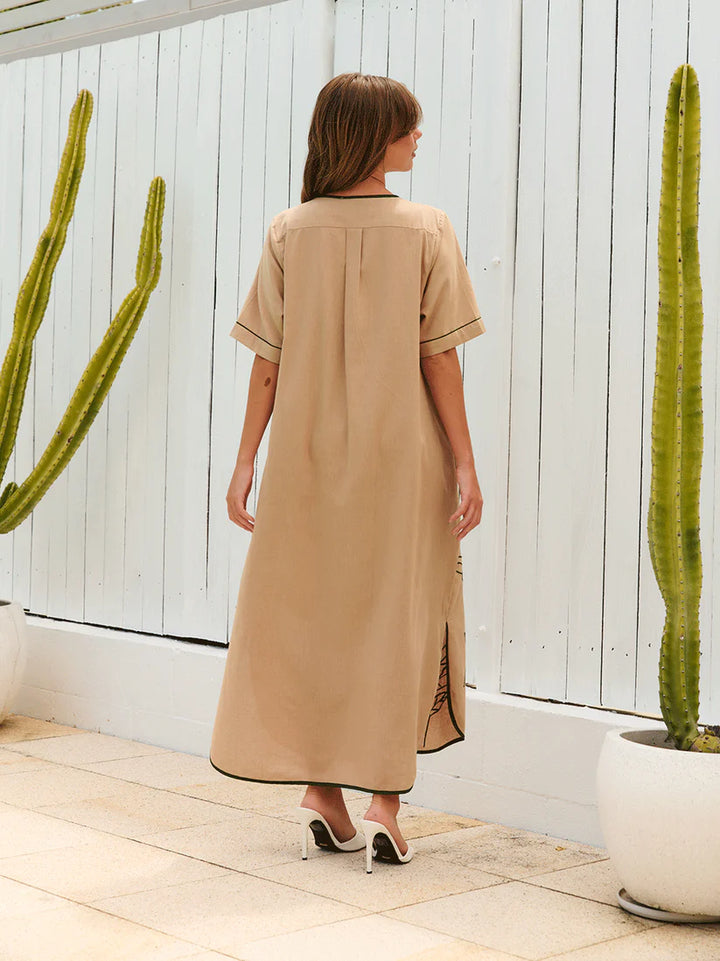 Eva Casa Palm Dress