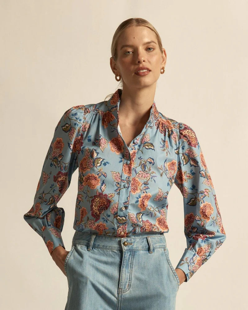 Fete Top - twilight bloom