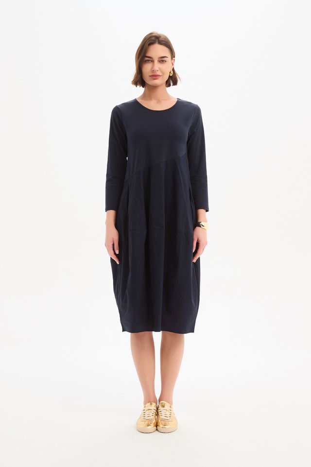 Diagonal Seam Combi dress