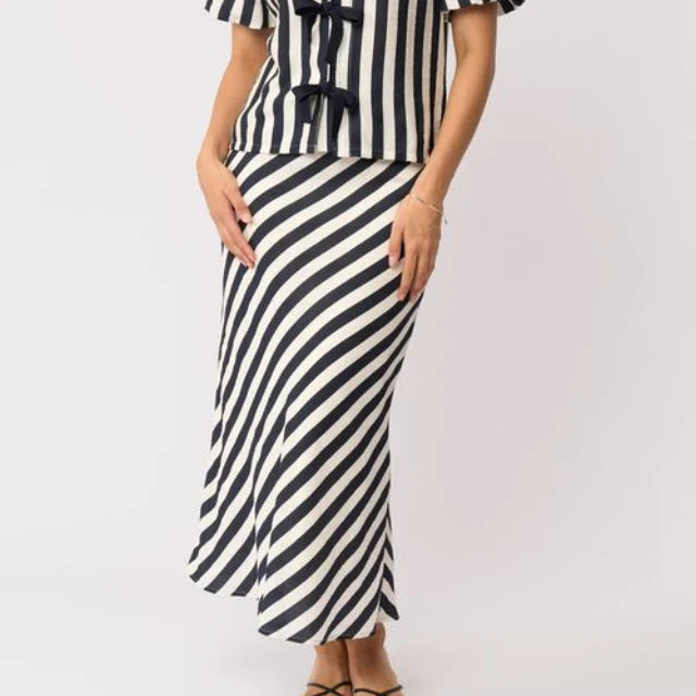 Stripe Right Skirt