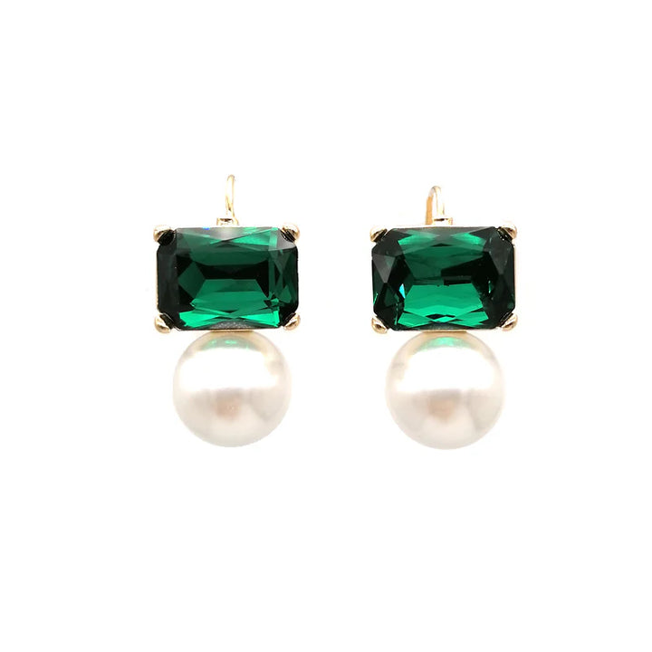Maggie Crystal and Pearl Earrings