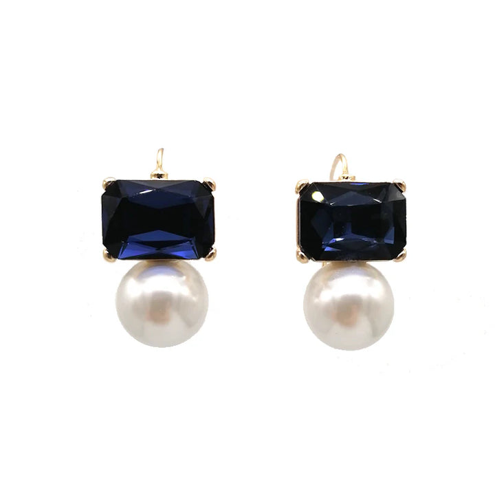 Maggie Crystal and Pearl Earrings