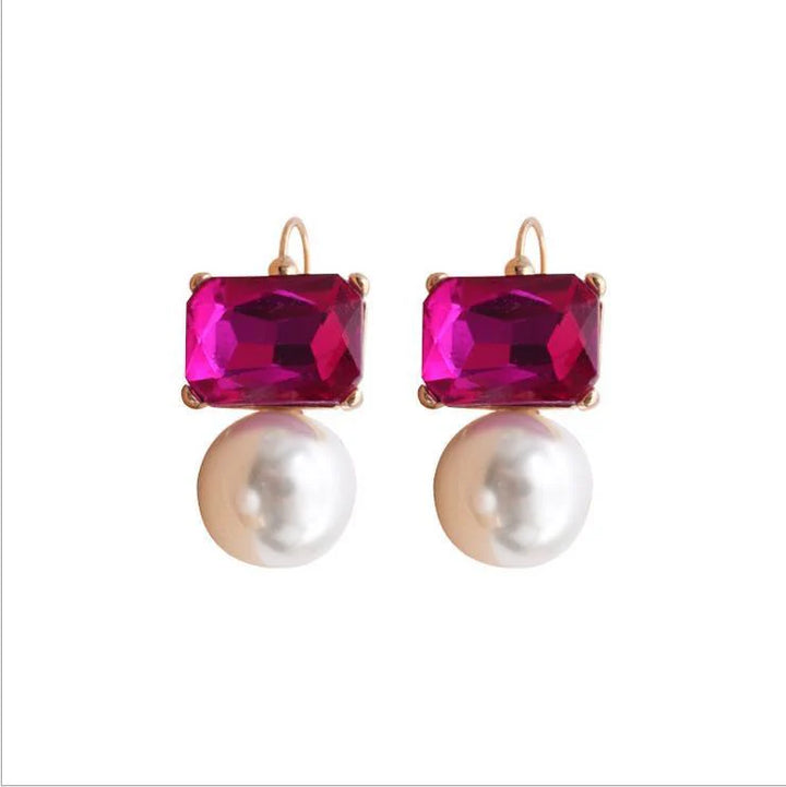 Maggie Crystal and Pearl Earrings