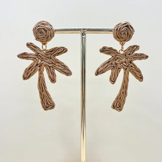 Island Palm Earrings