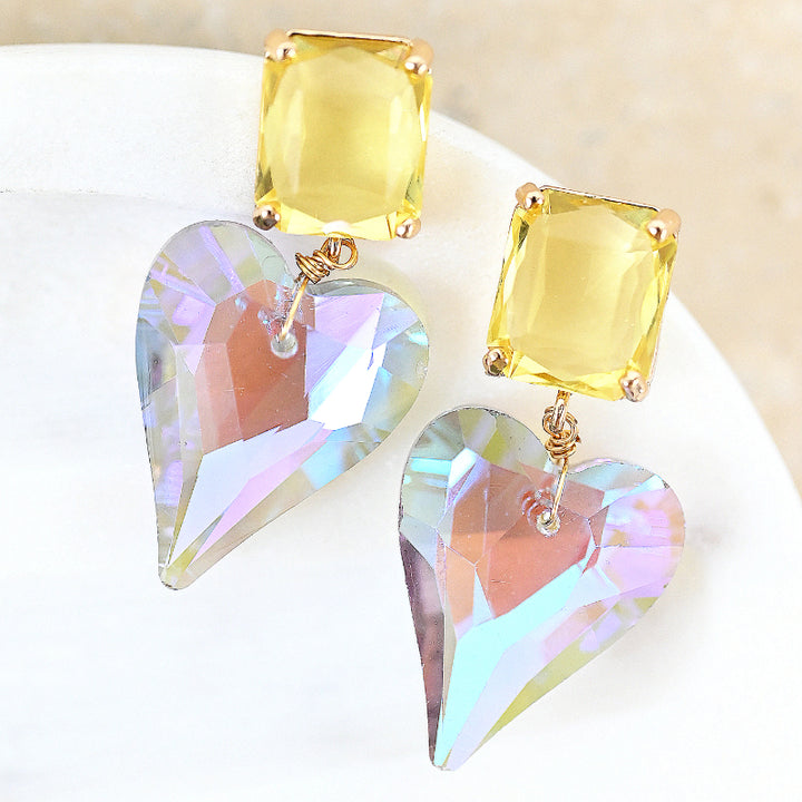 Crystal Heart Drop
