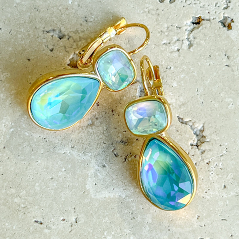 French Hook Crystal Earrings