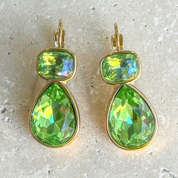 French Hook Crystal Earrings