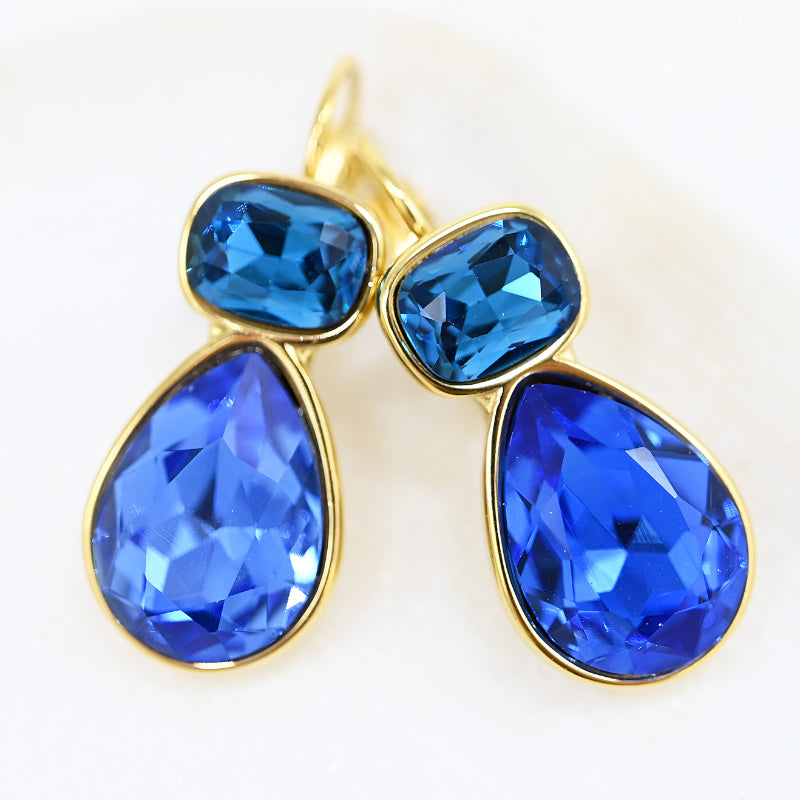 French Hook Crystal Earrings