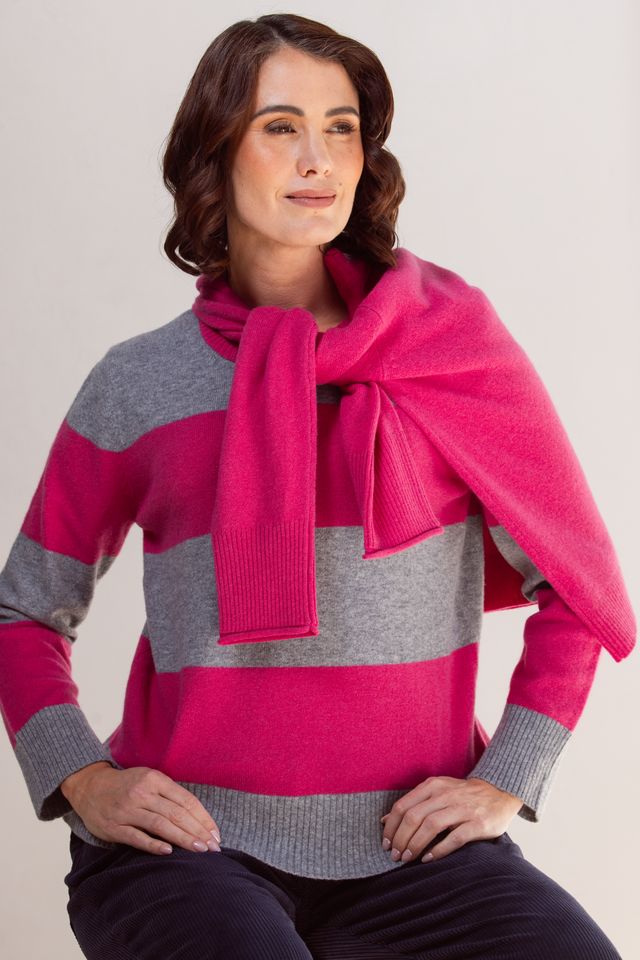 Wide Stripe Sweater SS