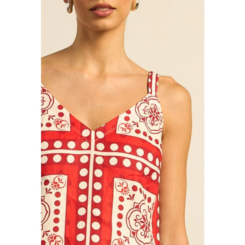 Memo Top- Poppy Scarf