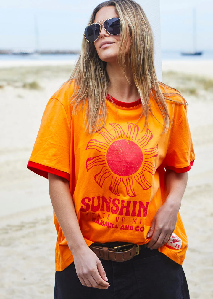 SUNSHINE STATE OF MIND RINGER TEE