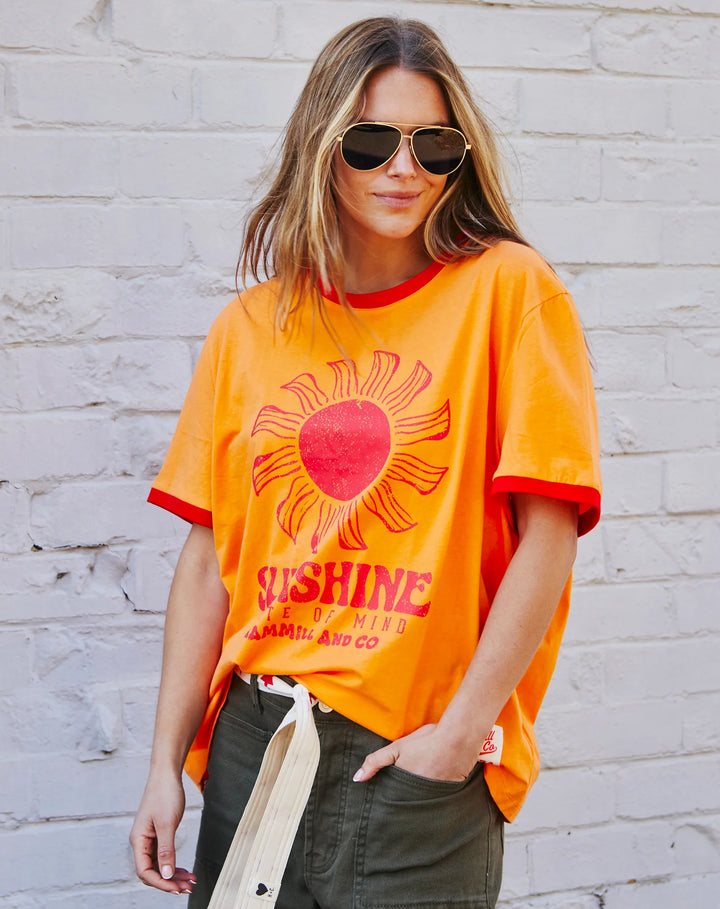 SUNSHINE STATE OF MIND RINGER TEE