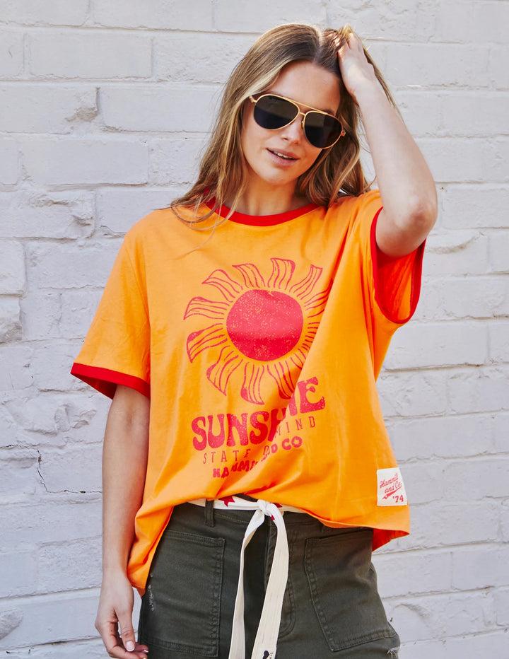 SUNSHINE STATE OF MIND RINGER TEE