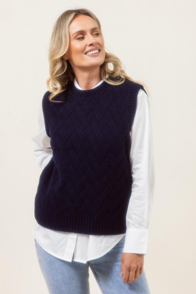 Lattice Knit Vest