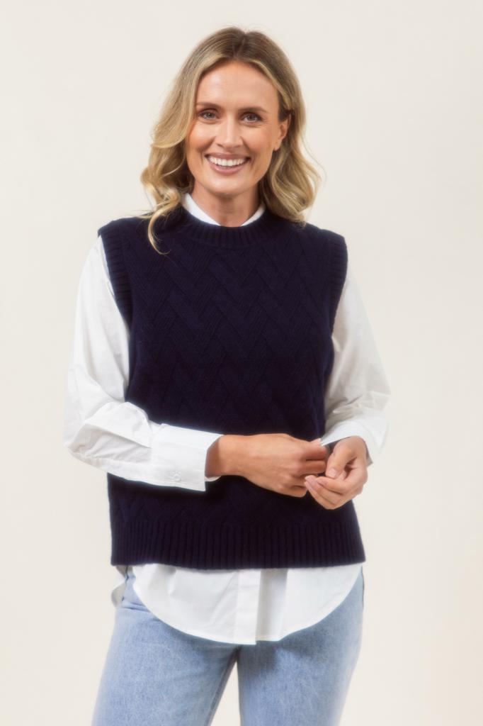 Lattice Knit Vest