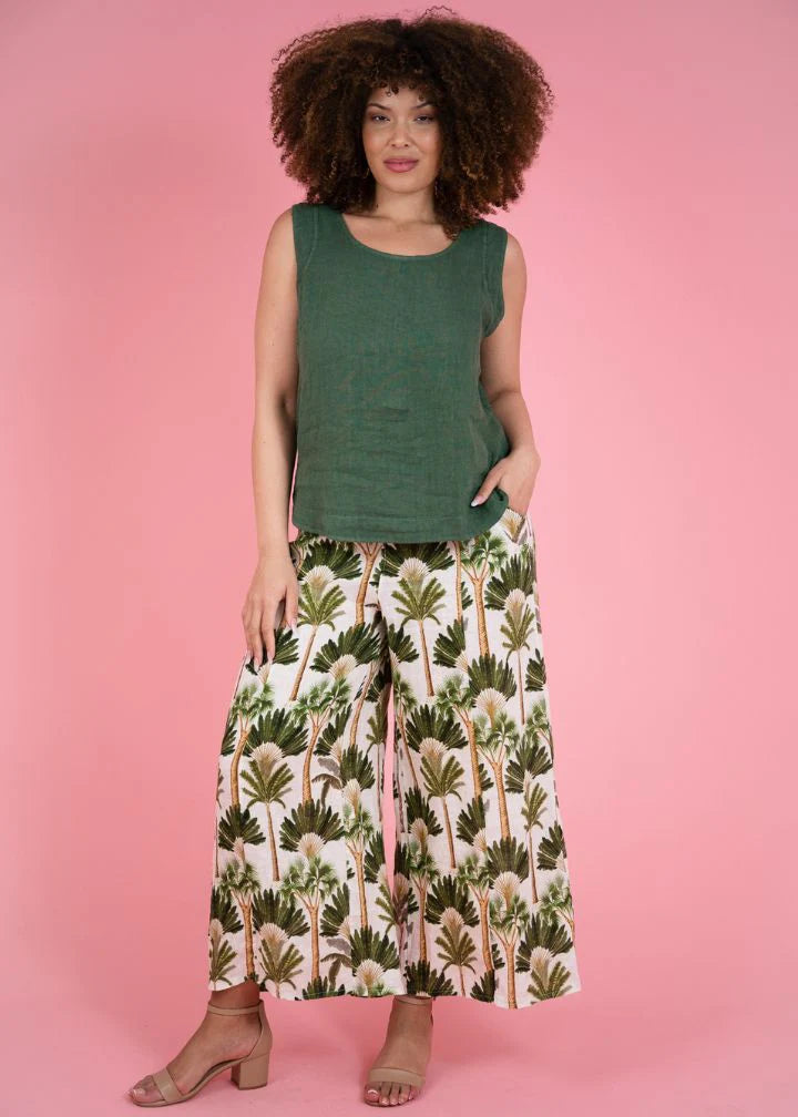 Palm Print Pant