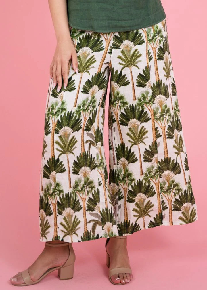 Palm Print Pant