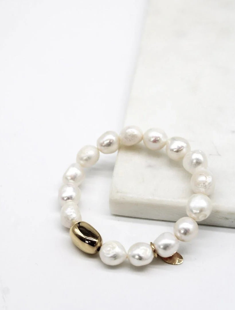 Lucienne Pearl Bracelet w Bean
