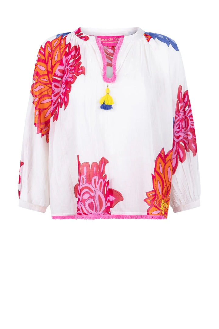 Cotton Top W Large Flowers