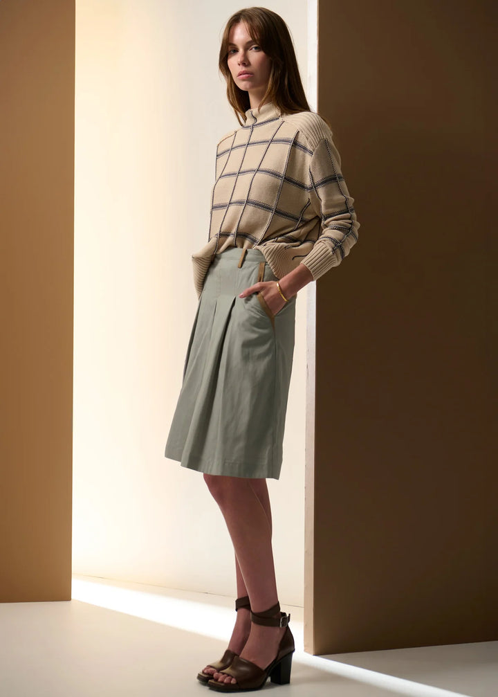 Sable Funnel Neck Knit