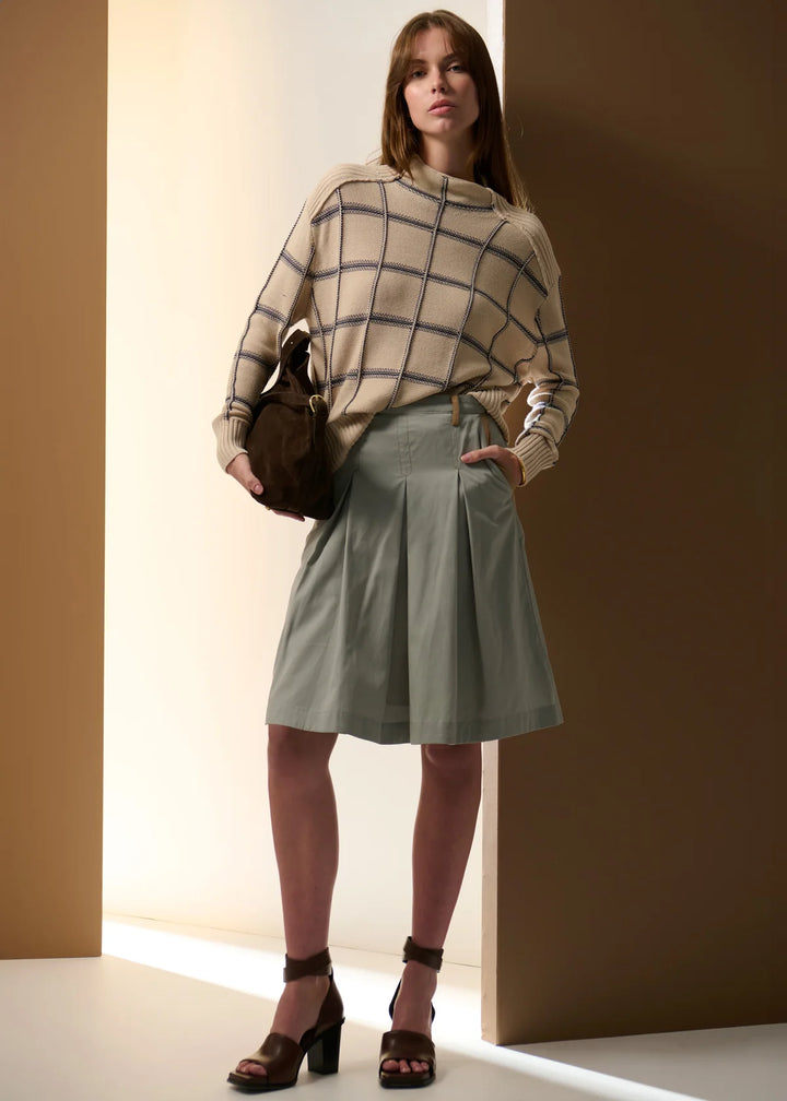 Sable Funnel Neck Knit