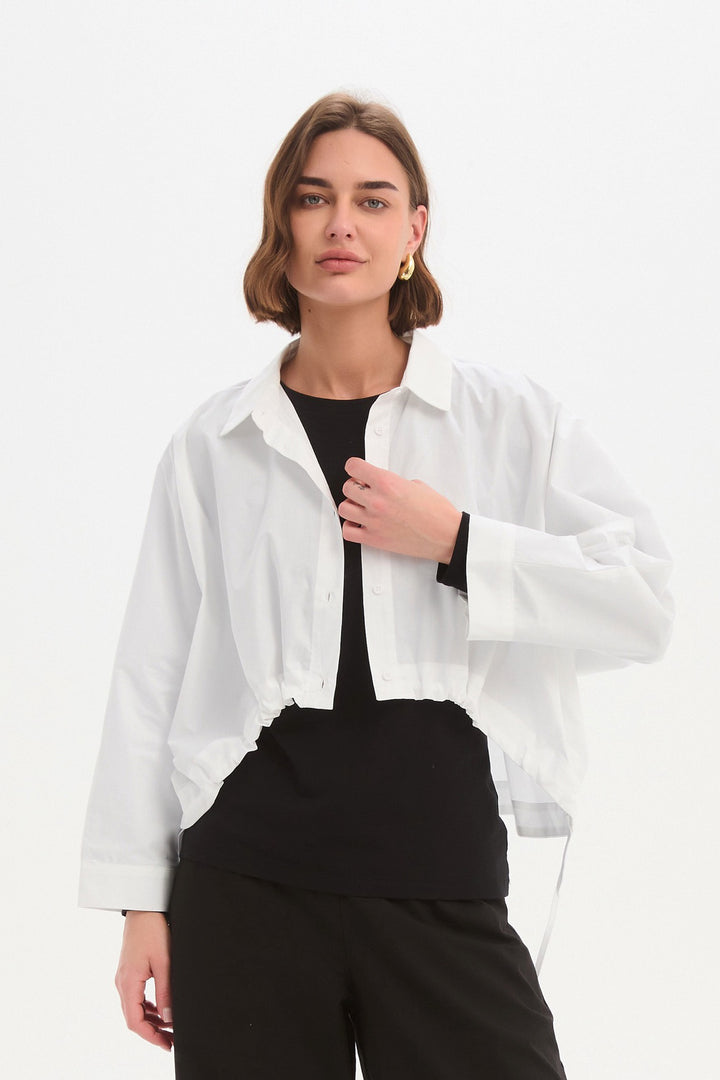 Wide Crop Overshirt