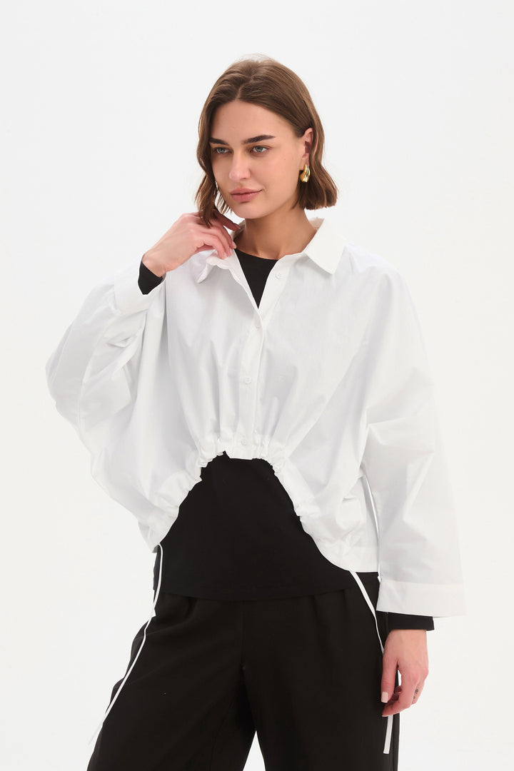 Wide Crop Overshirt