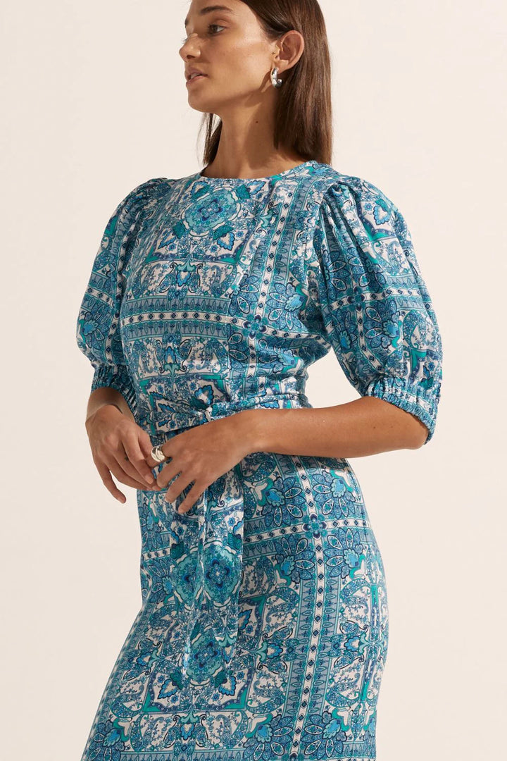 Venture Dress - Saphire Tile