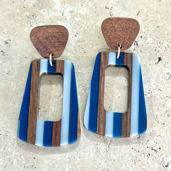 Wood/acrylic Earrings