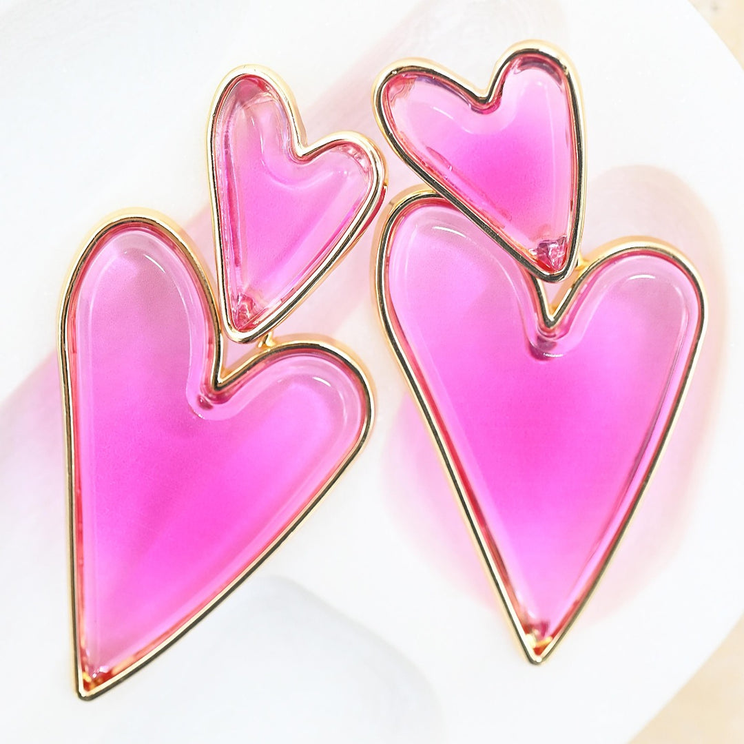 Loveheart Gem Earrings