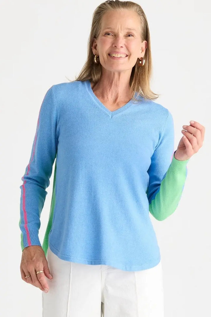 Rounded Bottom Vee Knit