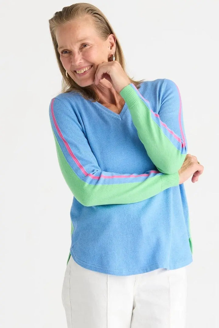 Rounded Bottom Vee Knit